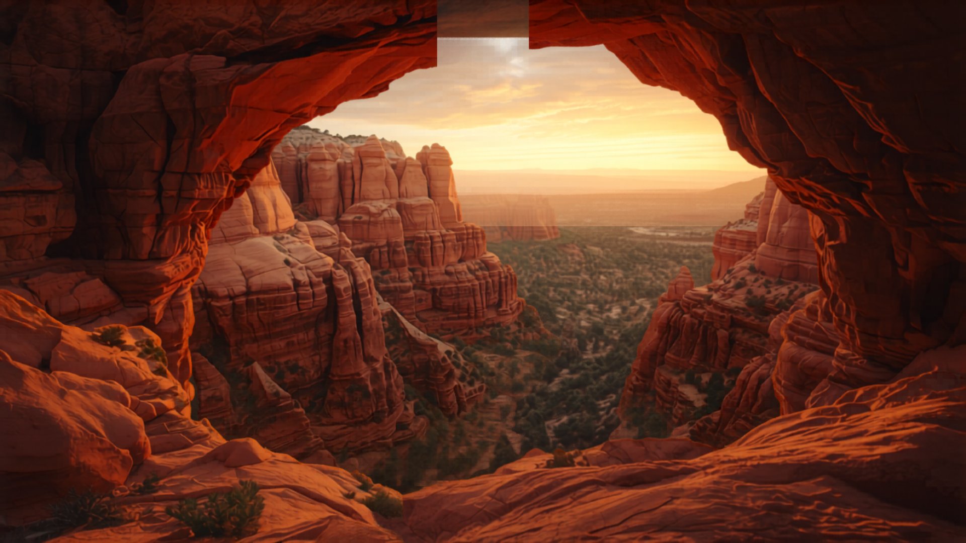 Red Rocks Amphitheatre at sunset
